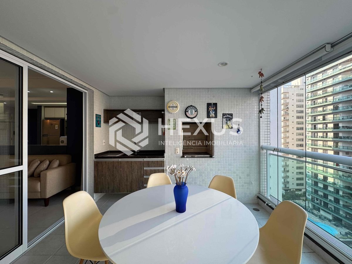 Foto 4 de Apartamento com varanda gourmet vista mar e lazer na Praia das Pitangueiras, Guaruja