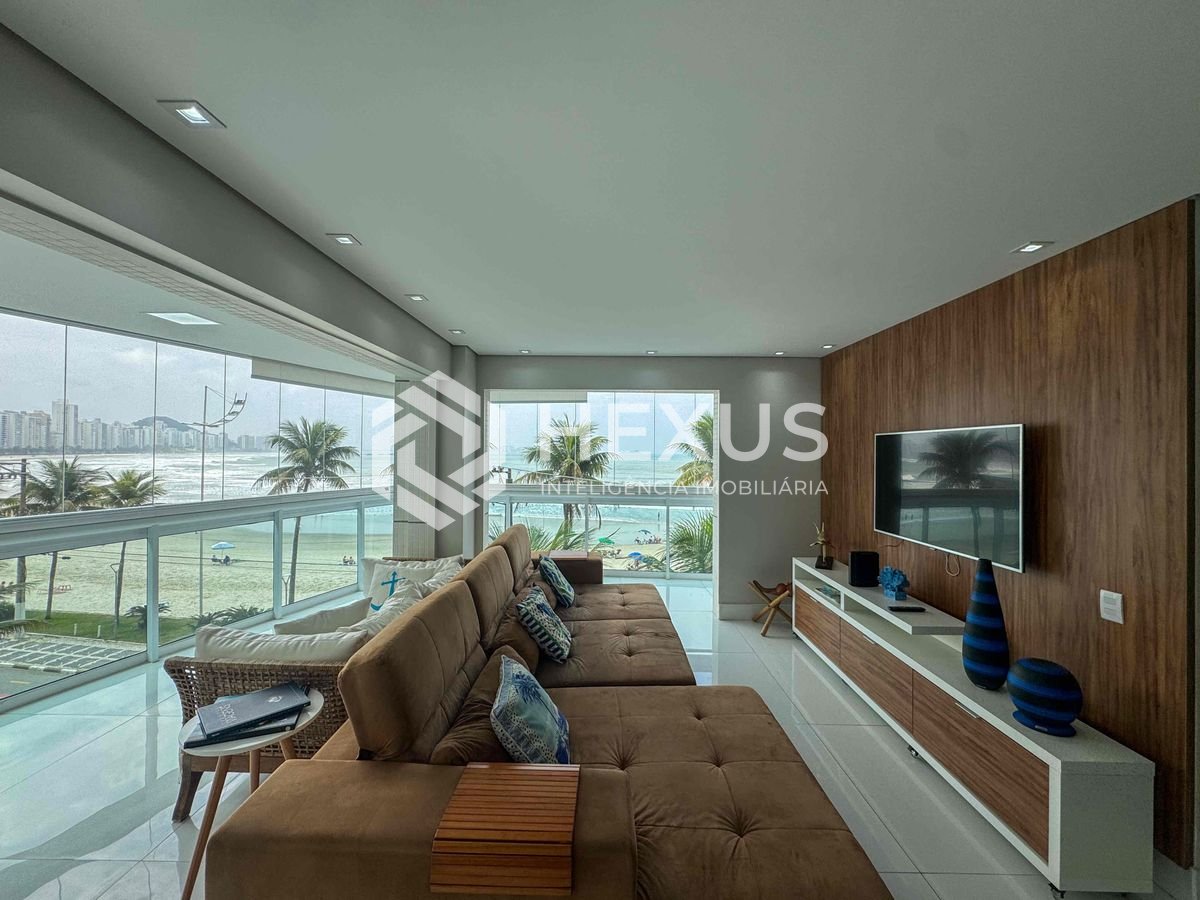 Foto 3 de Apartamento frente mar com varanda gourmet vista mar e lazer na Praia das Asturias, Guaruja