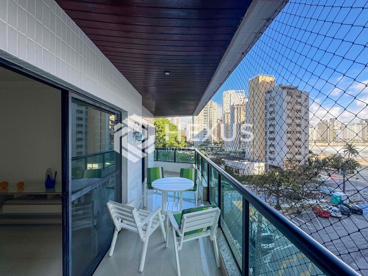 Foto 4 de Apartamento com varanda e vista para o mar na Praia das Astúrias, Hexus