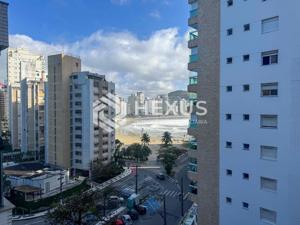 Foto 2 de Apartamento com varanda vista mar na beira mar da Praia das Asturias, Guaruja