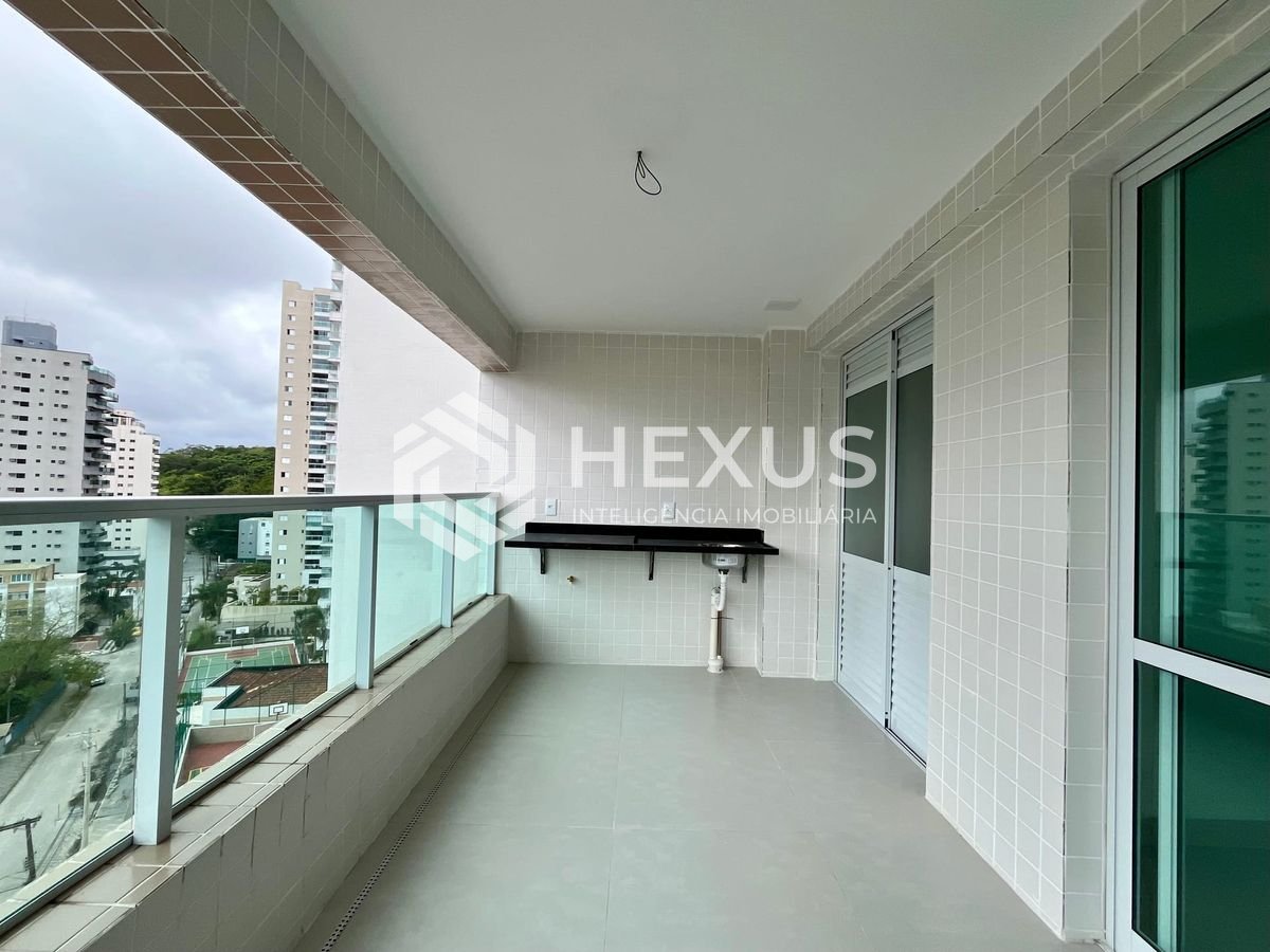 Foto 2 de Apartamento com varanda gourmet, lazer completo em prédio novo na Praia das Asturias, Guaruja