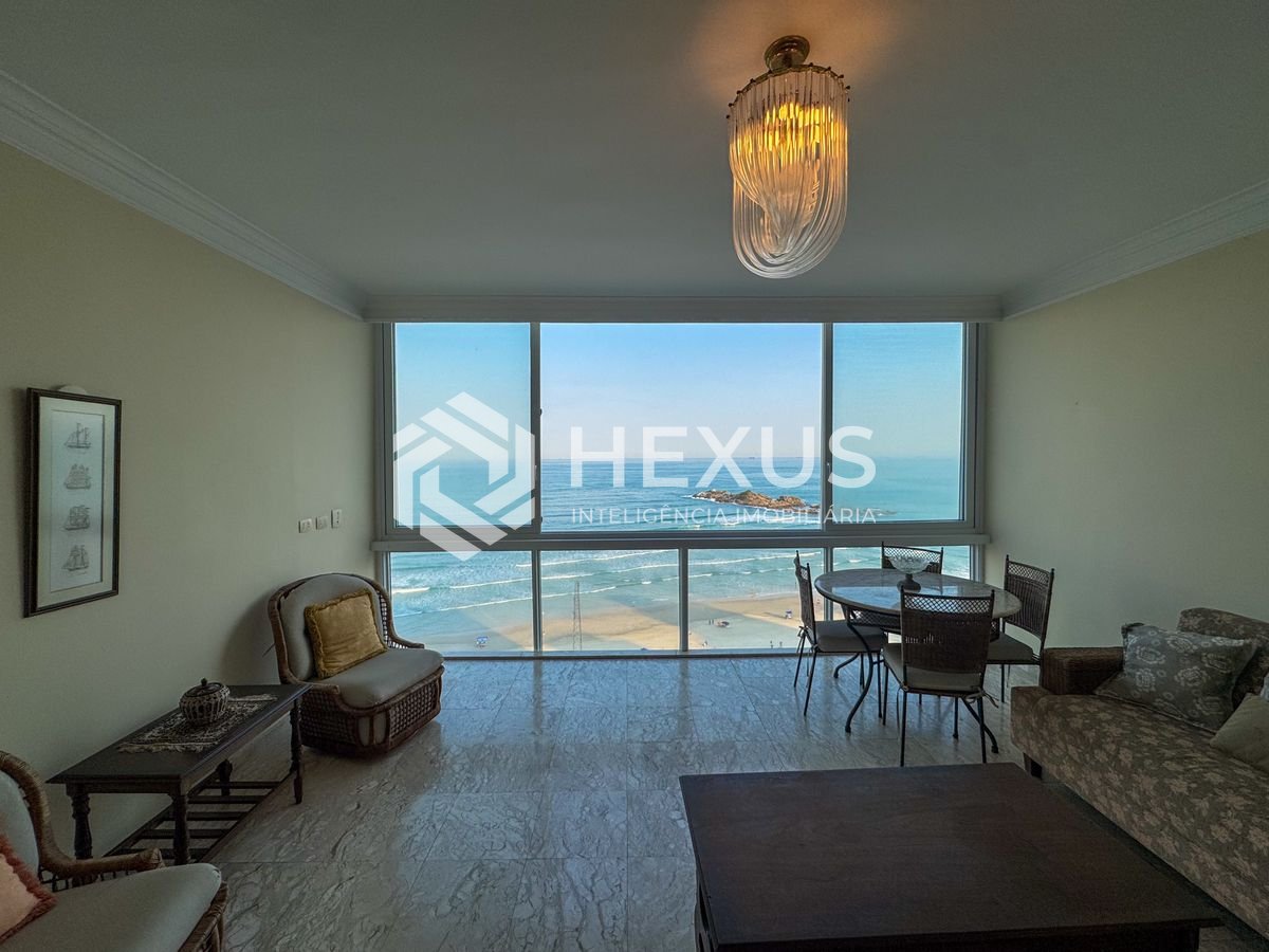 Foto 5 de Apartamento frente mar com vista mar e lazer nas Pitangueiras, Guarujá