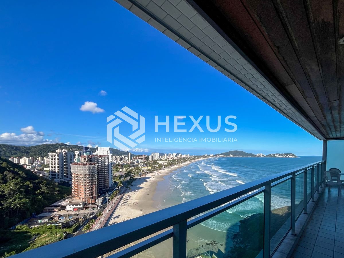 Foto 2 de Apartamento frente mar com varanda e lazer na Praia das Pitangueiras, Guaruja