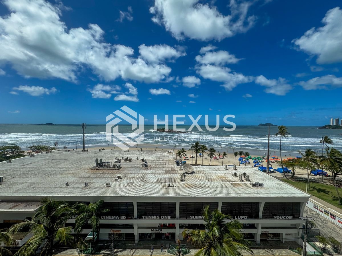 Foto 4 de Apartamento reformado frente mar com varanda gourmet vista mar e lazer nas Pitangueiras, Guarujá