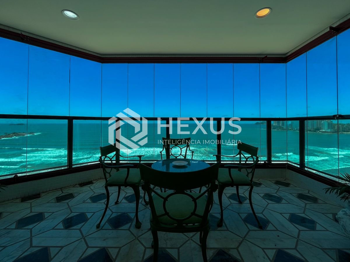 Foto 3 de Apartamento reformado frente mar de alto padrão com varanda e lazer, Pitangueiras, Guaruja