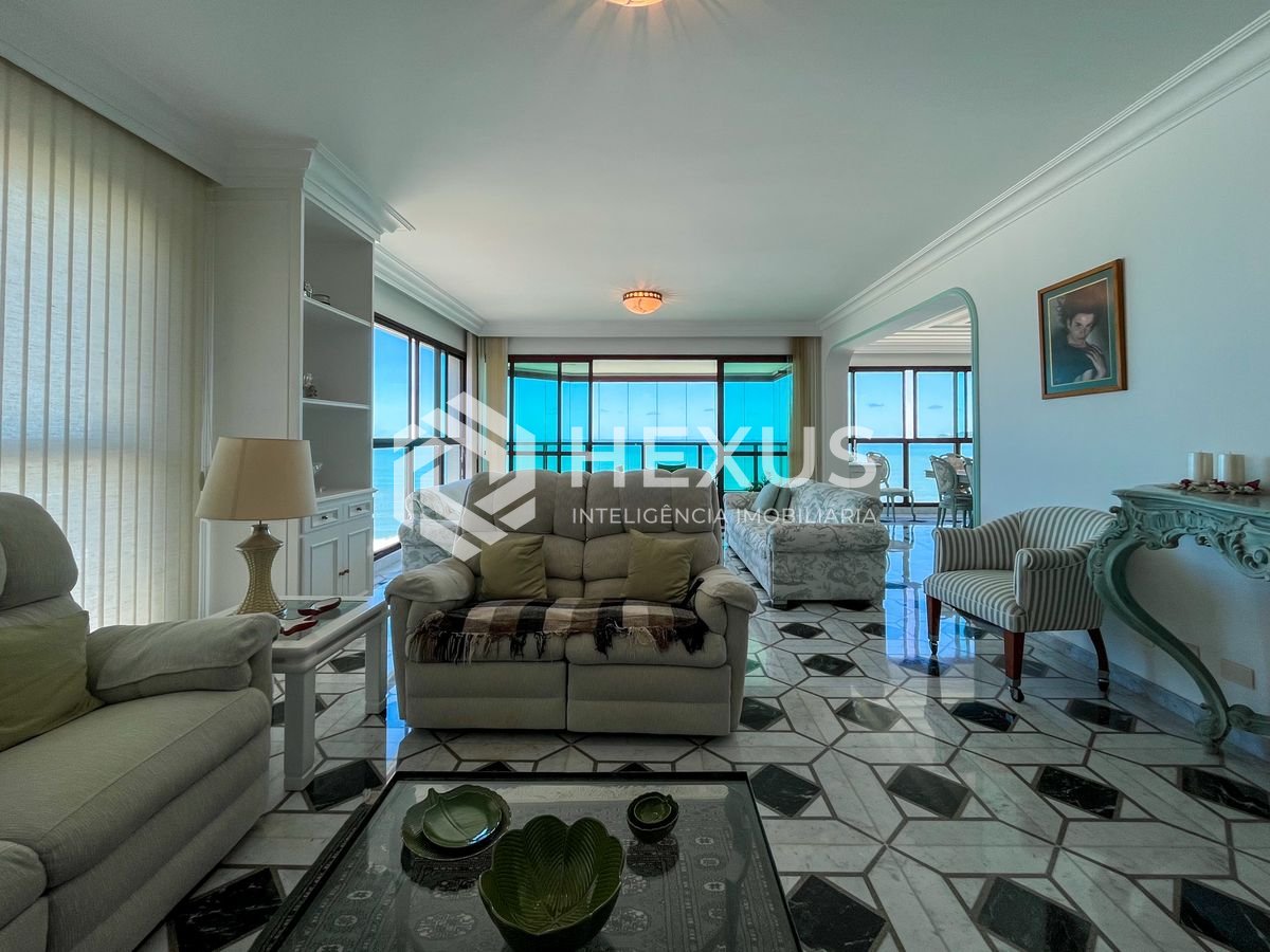 Foto 5 de Apartamento reformado frente mar de alto padrão com varanda e lazer, Pitangueiras, Guaruja