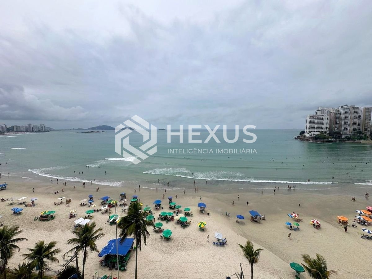 Foto 5 de Aprtamento reformado frente mar com varanda vista mar na Praia das Asturias, Guaruja