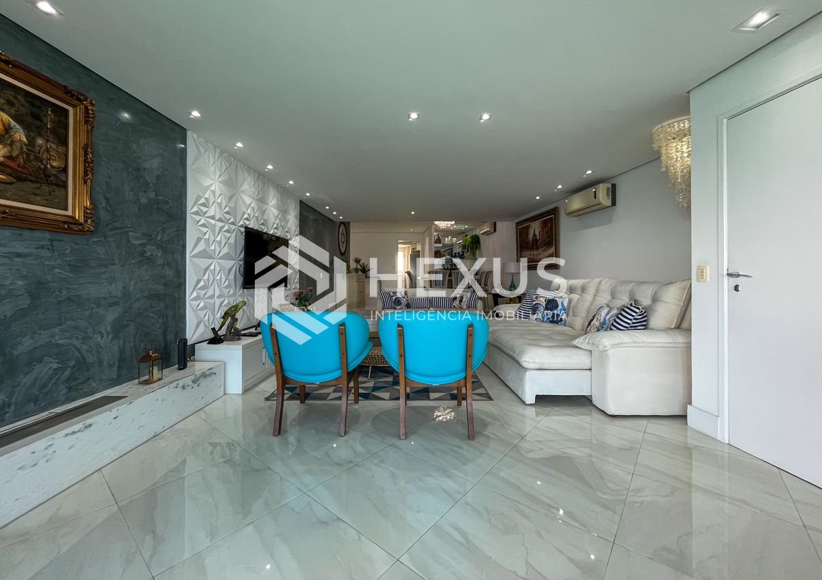 Foto 4 de Apartamento frente mar com varanda gourmet e lazer na Praia das Pitangueiras, Guaruja