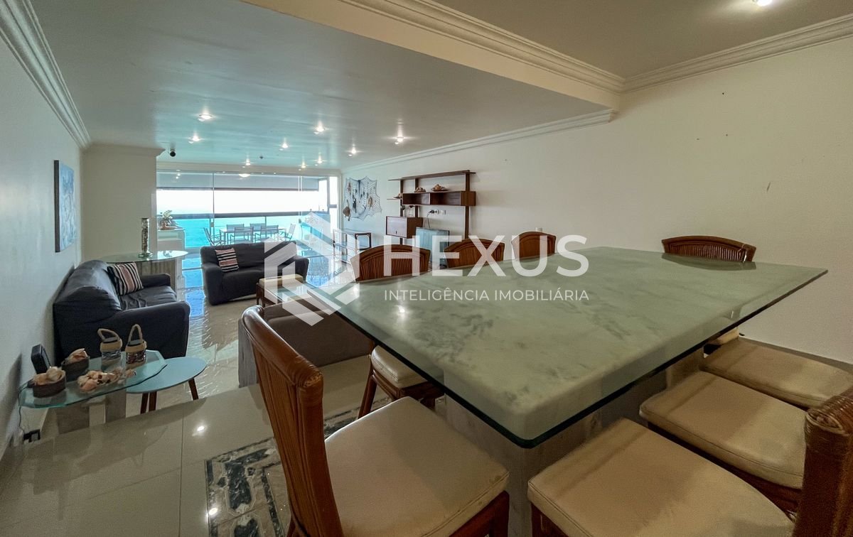 Foto 5 de Apartamento frente mar com varanda gourmet vista mar e lazer nas Pitangueiras, Guarujá
