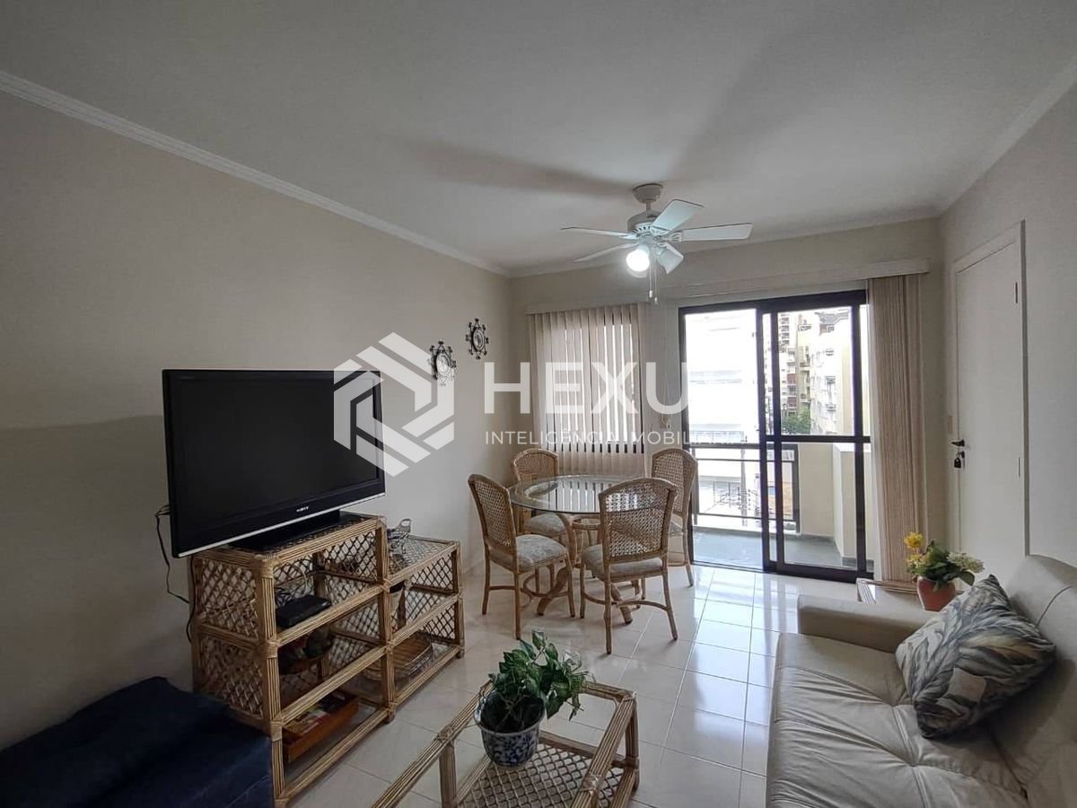 Foto 4 de Apartamento com varanda e lazer na Praia da Enseada, Guaruja