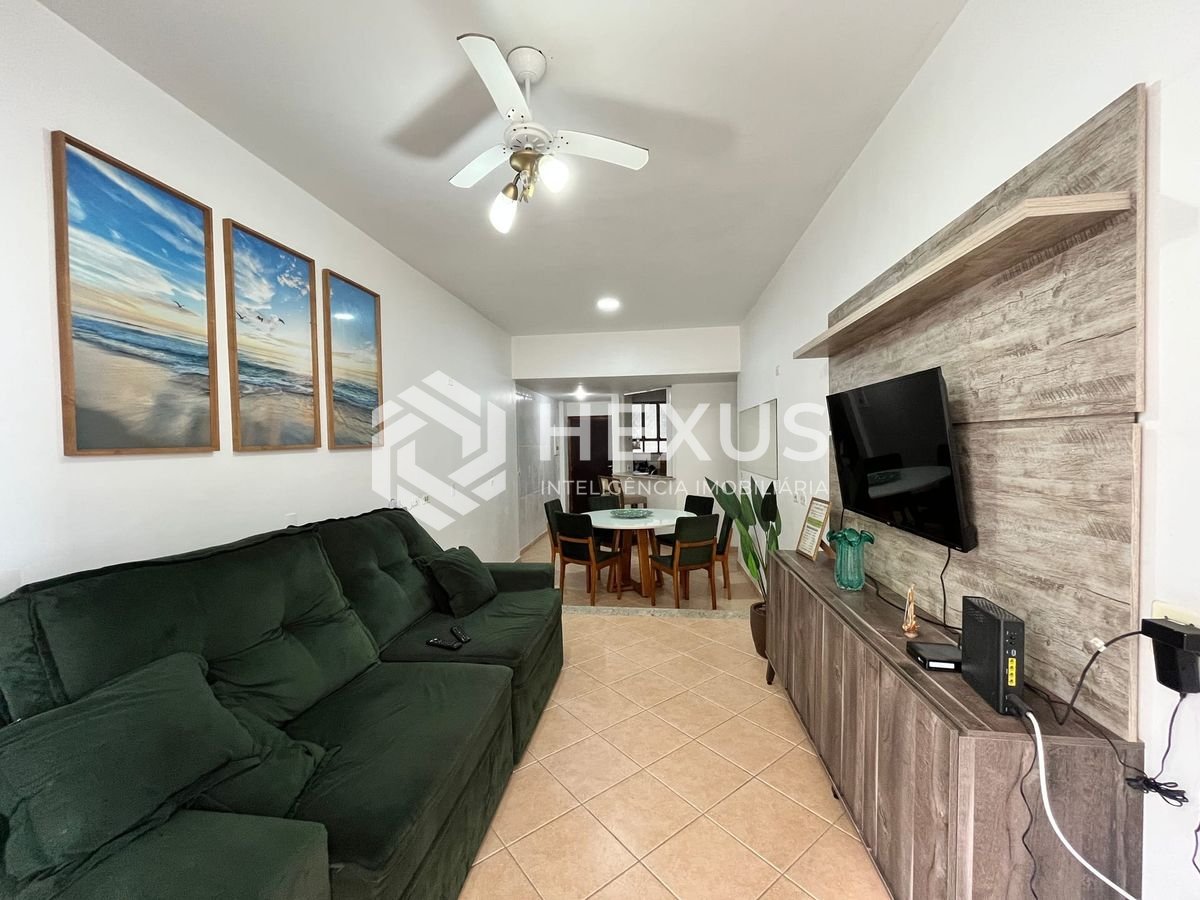 Foto 2 de Apartamento com varanda vista mar na beira mar da Praia das Pitangueiras, Guarujá