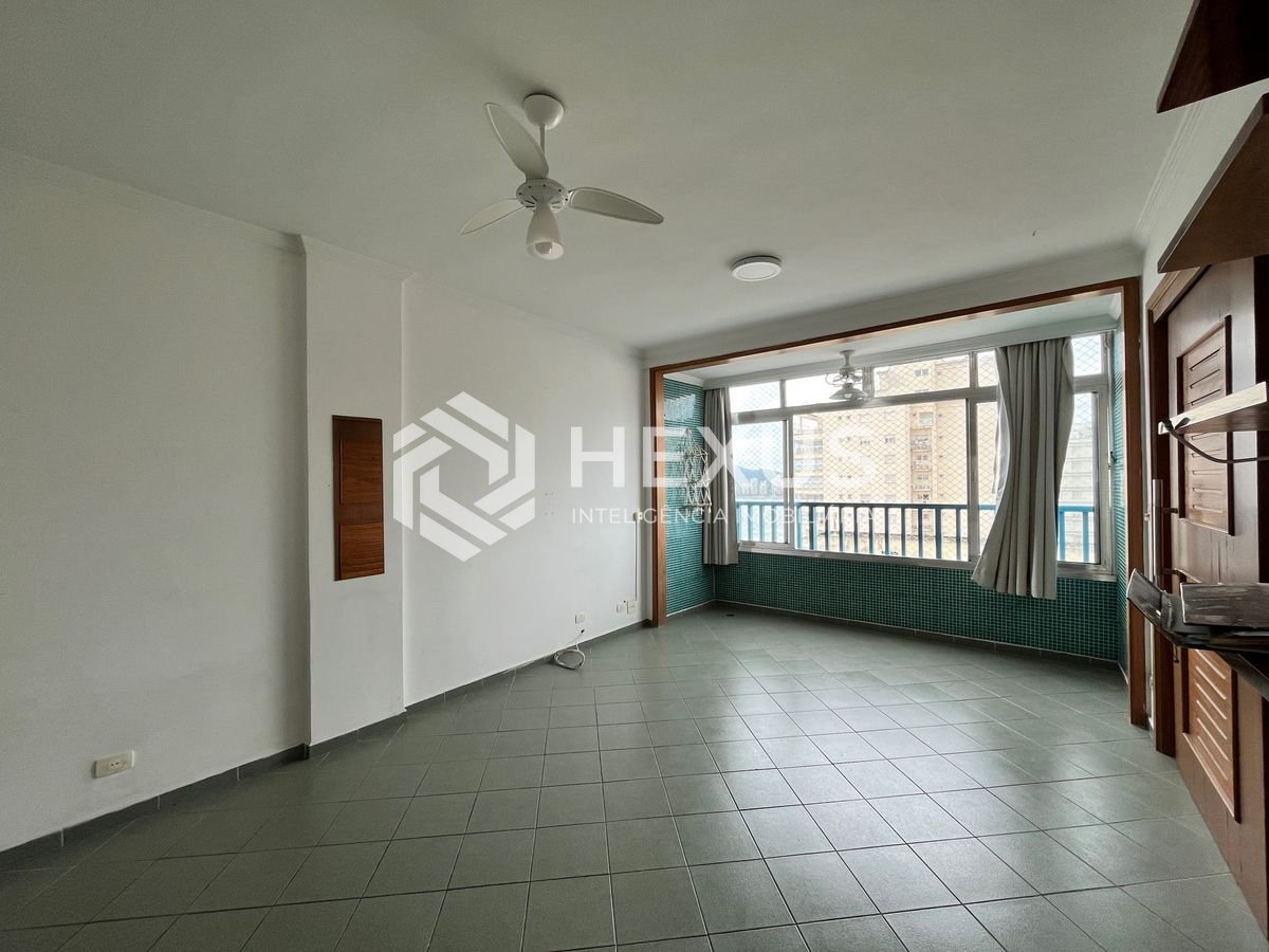 Foto 3 de Apartamento com vista mar na beira mar da Praia das Pitangueiras, Guaruja