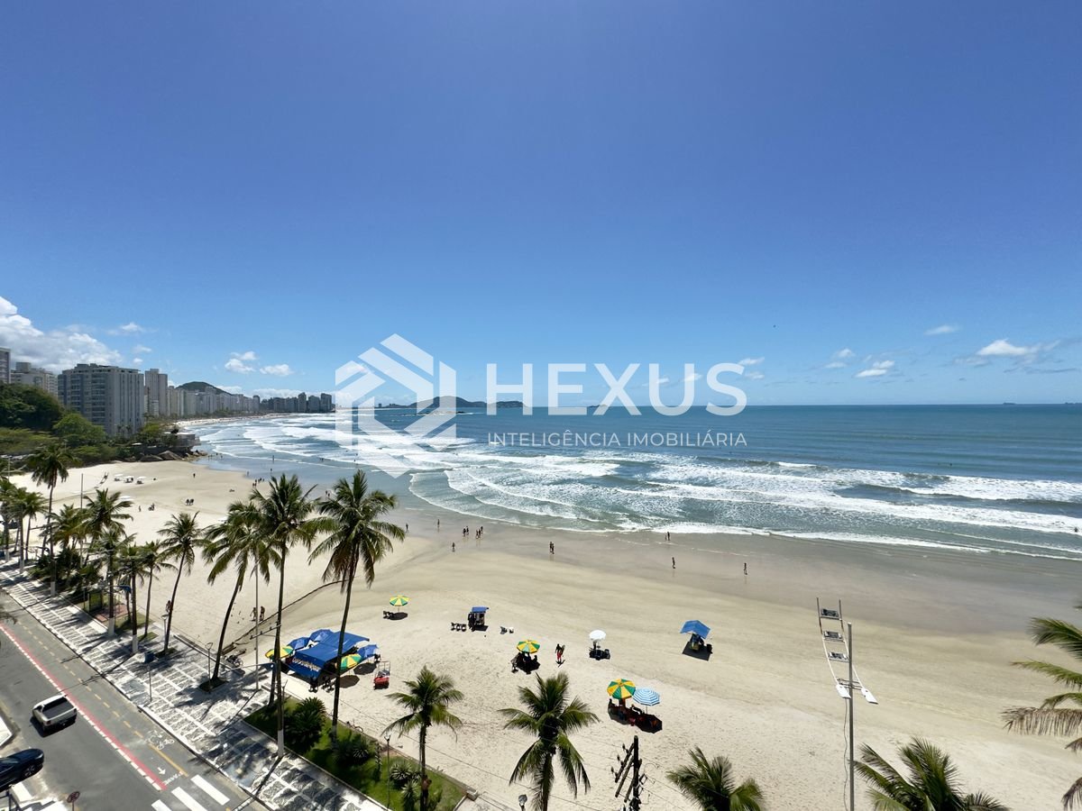 Foto 4 de Apartamento alto padrão reformado frente mar com varanda e lazer na Praia das Asturias, Guaruja