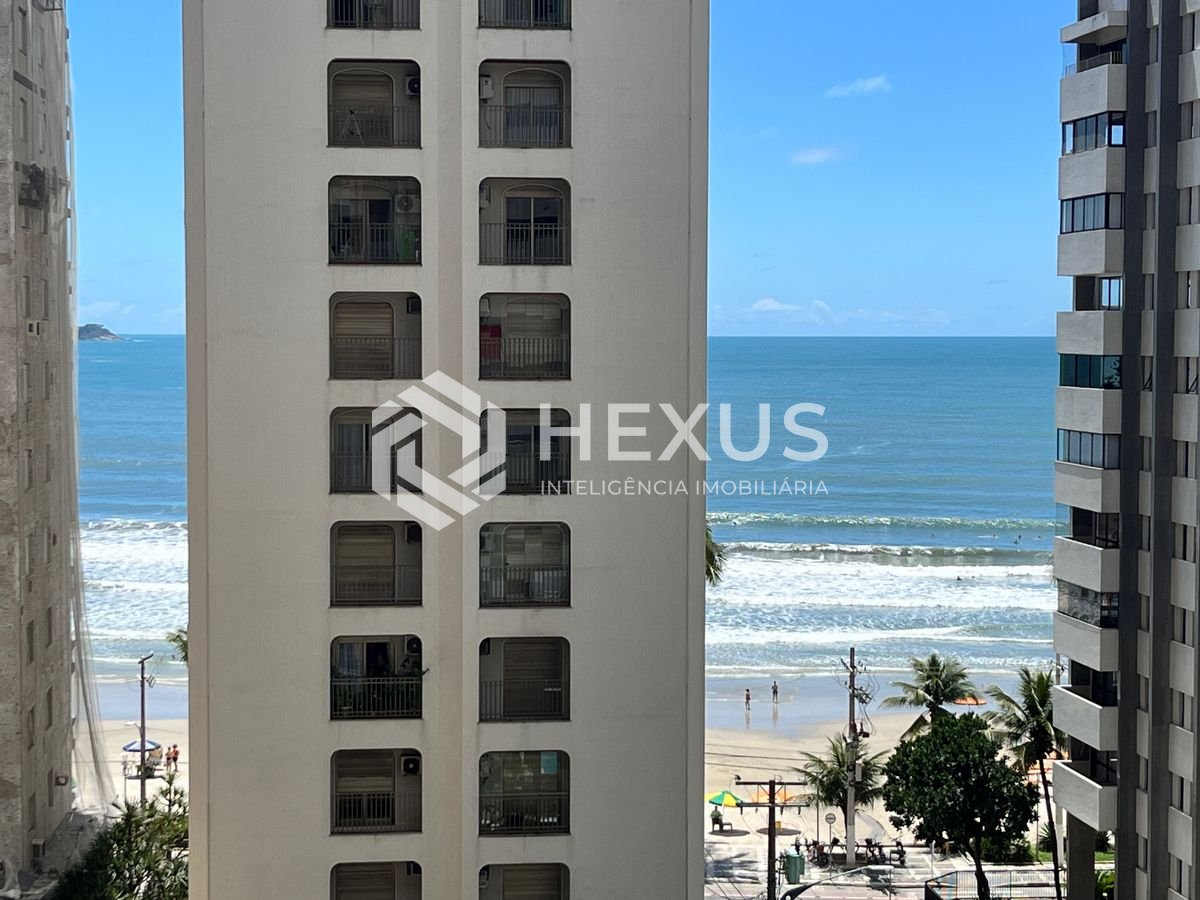Foto 2 de Apartamento com varanda gourmet vista mar e lazer nas Pitangueiras, Guarujá