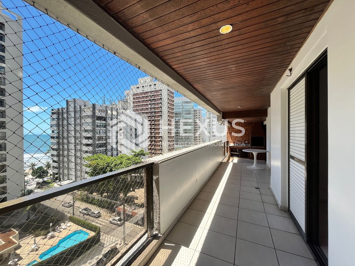 Foto 4 de Apartamento com varanda gourmet vista mar e lazer nas Pitangueiras, Guarujá