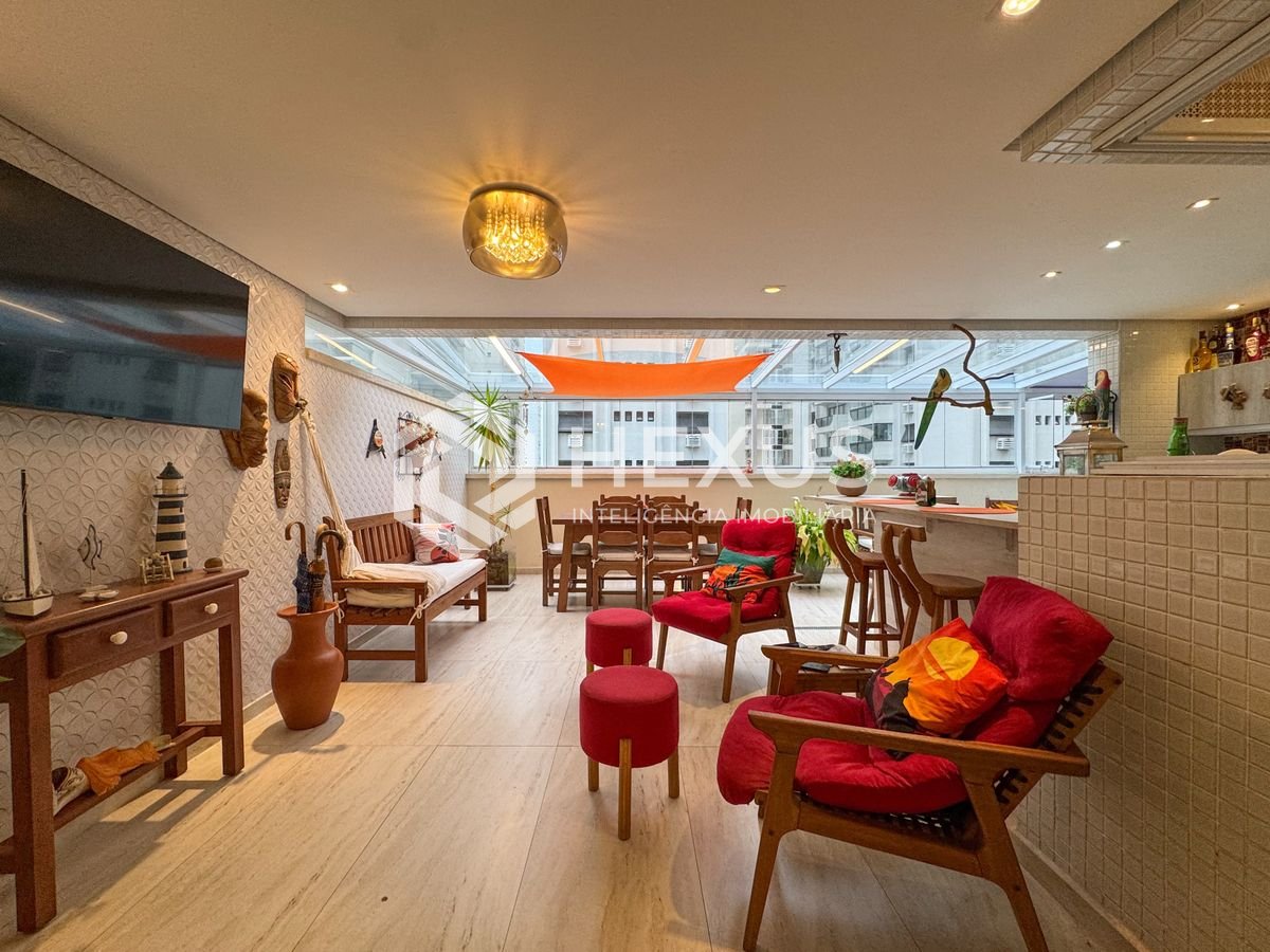 Foto 5 de Apartamento garden com varanda gourmet e lazer na Praia das Pitangueiras, Guaruja