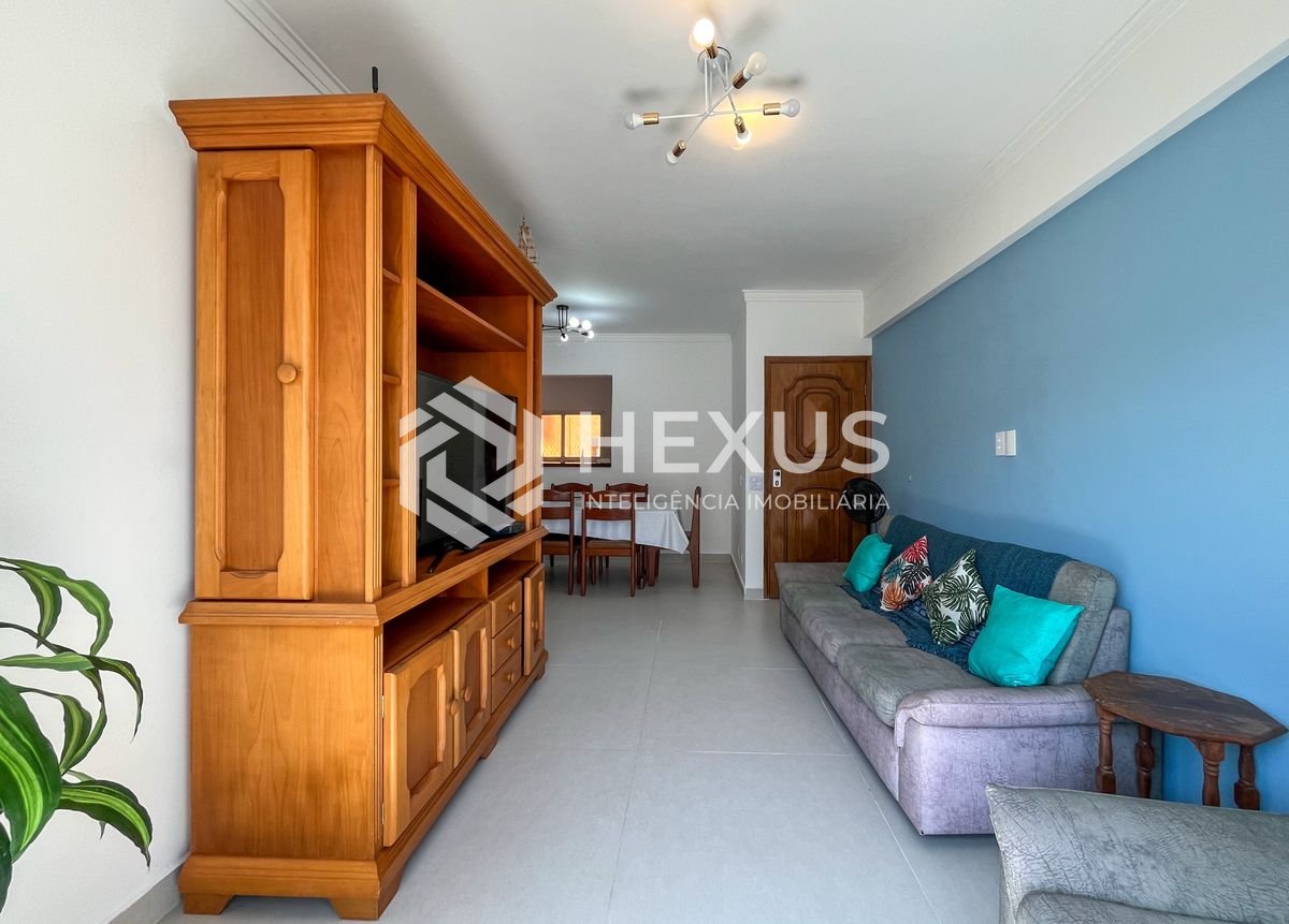 Foto 4 de Apartamento com varanda vista mar e lazer na Praia das Pitangueiras, Guaruja