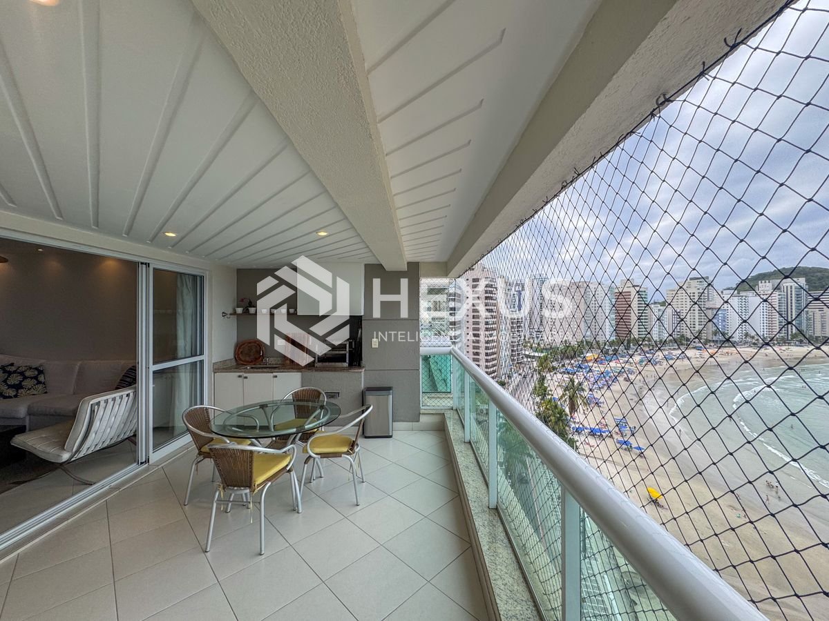 Foto 3 de Apartamento frente mar com varanda gourmet e lazer na Praia das Asturias, Guaruja