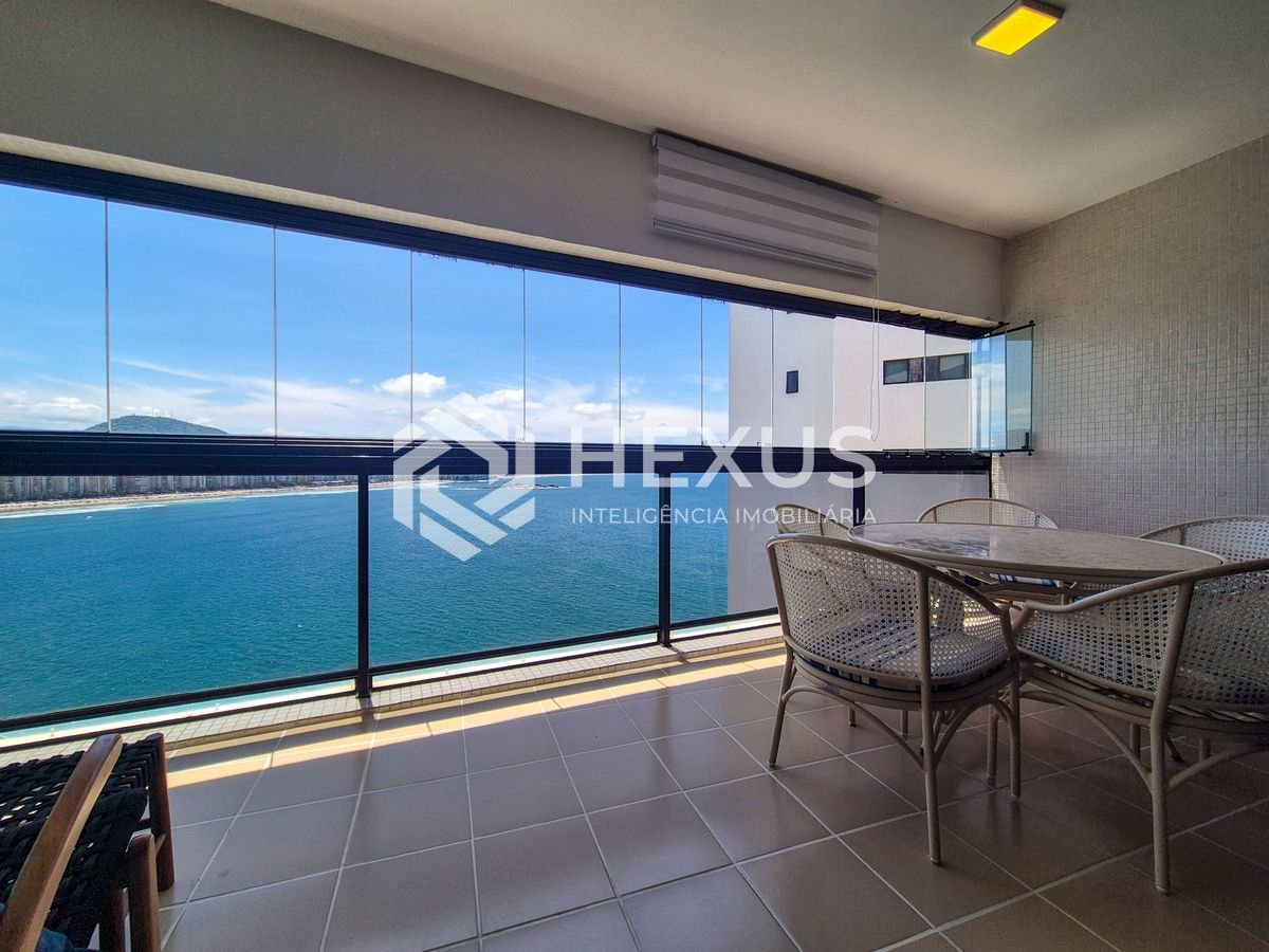 Foto 3 de Apartamento frente mar com varanda e lazer na Praia das Astúrias, Guarujá