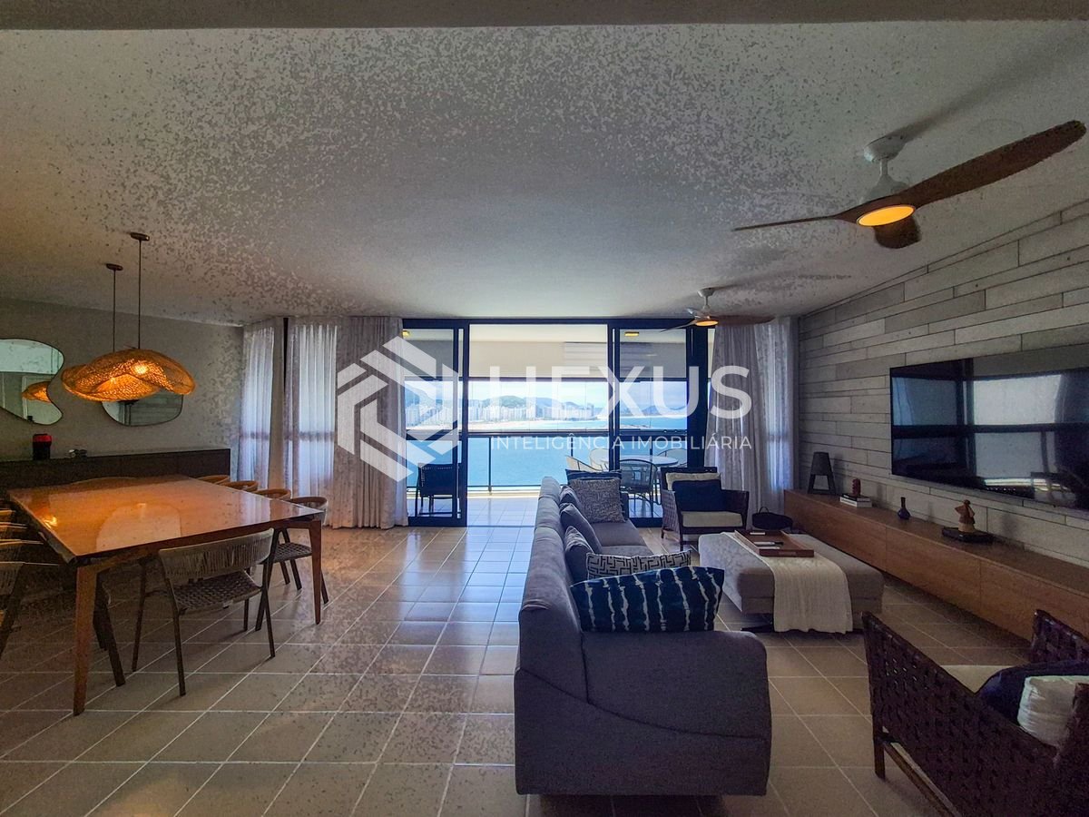 Foto 4 de Apartamento frente mar com varanda e lazer na Praia das Astúrias, Guarujá