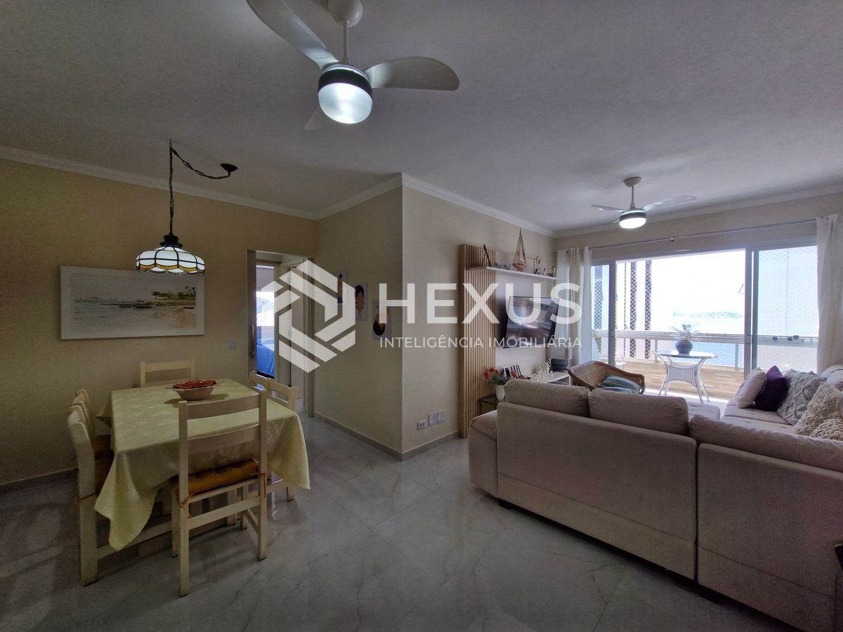 Foto 2 de Apartamento frente mar com varanda e lazer na Praia das Asturias, Guaruja