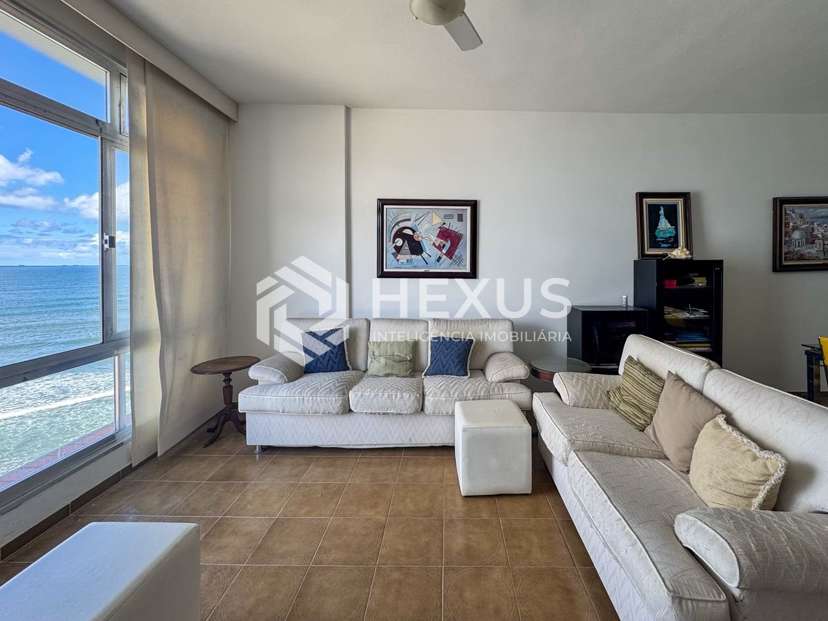 Foto 4 de Apartamento frente mar com vista mar e lazer nas Pitangueiras, Guarujá