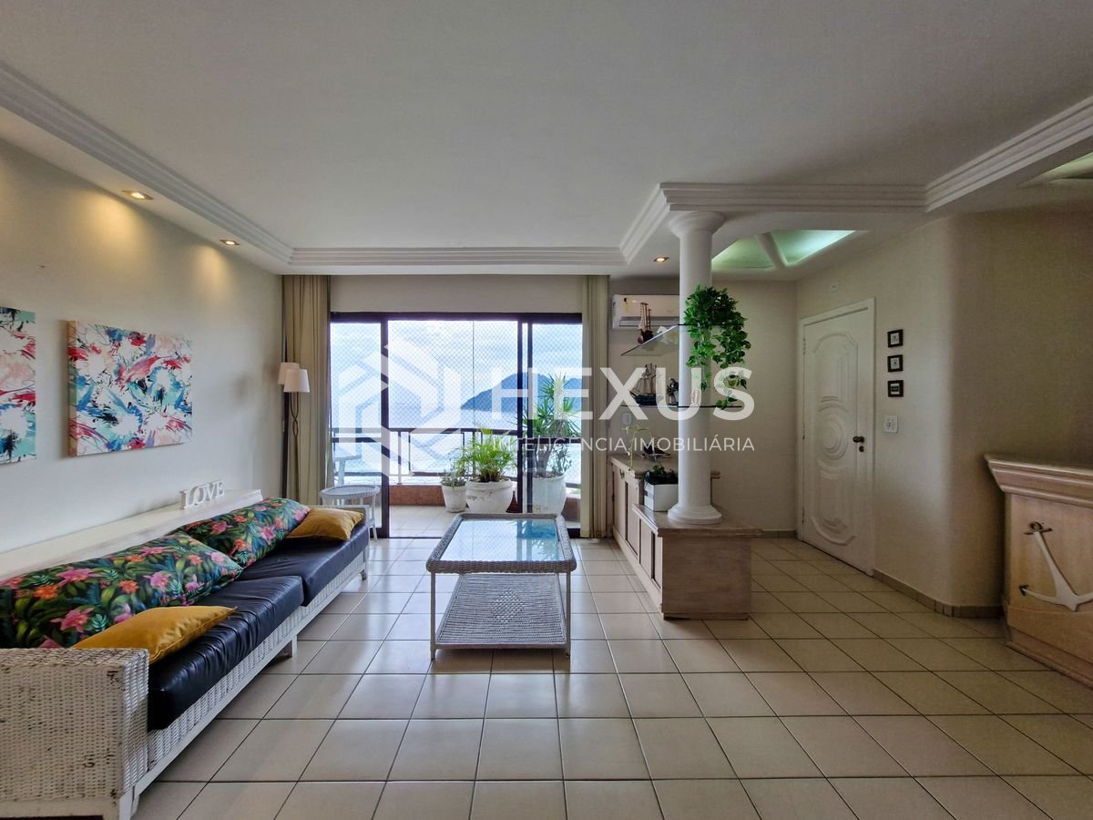 Foto 5 de Apartamento com varanda vista mar e lazer na beira mar da praia no Tombo, Guarujá