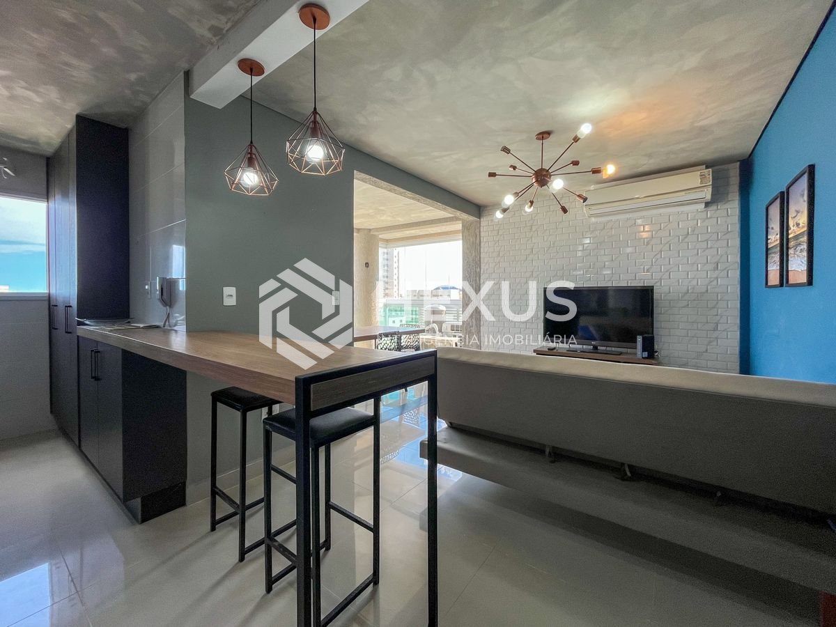 Foto 5 de Apartamento com varanda gourmet e lazer em prédio novo na Praia das Pitangueiras, Guaruja