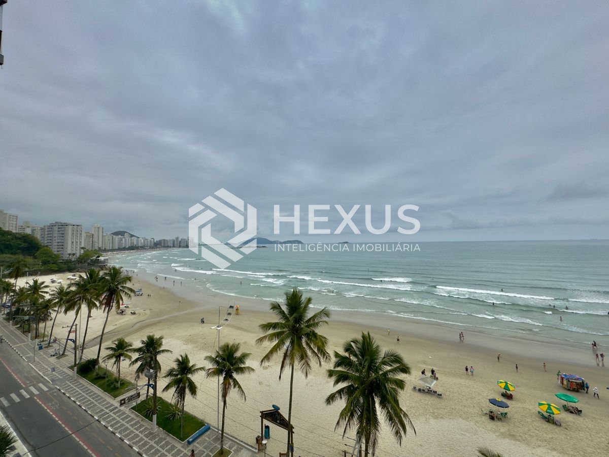 Foto 3 de Apartamento frente mar com varanda vista mar na Praia das Astúrias, Guaruja