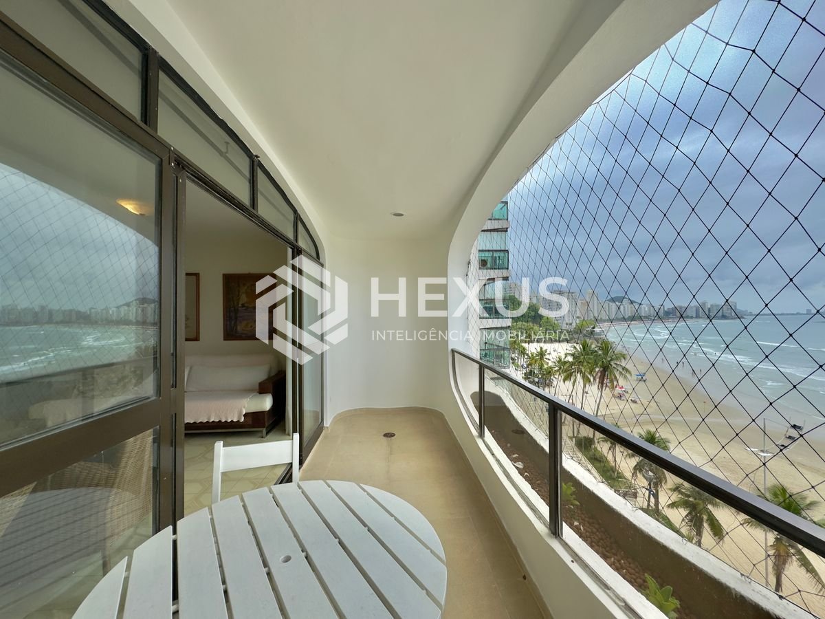 Foto 5 de Apartamento frente mar com varanda vista mar na Praia das Astúrias, Guaruja