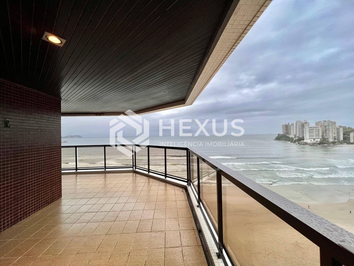 Foto 3 de Apartamento reformado frente mar com varanda e lazer na Praia das Asturias, Guaruja