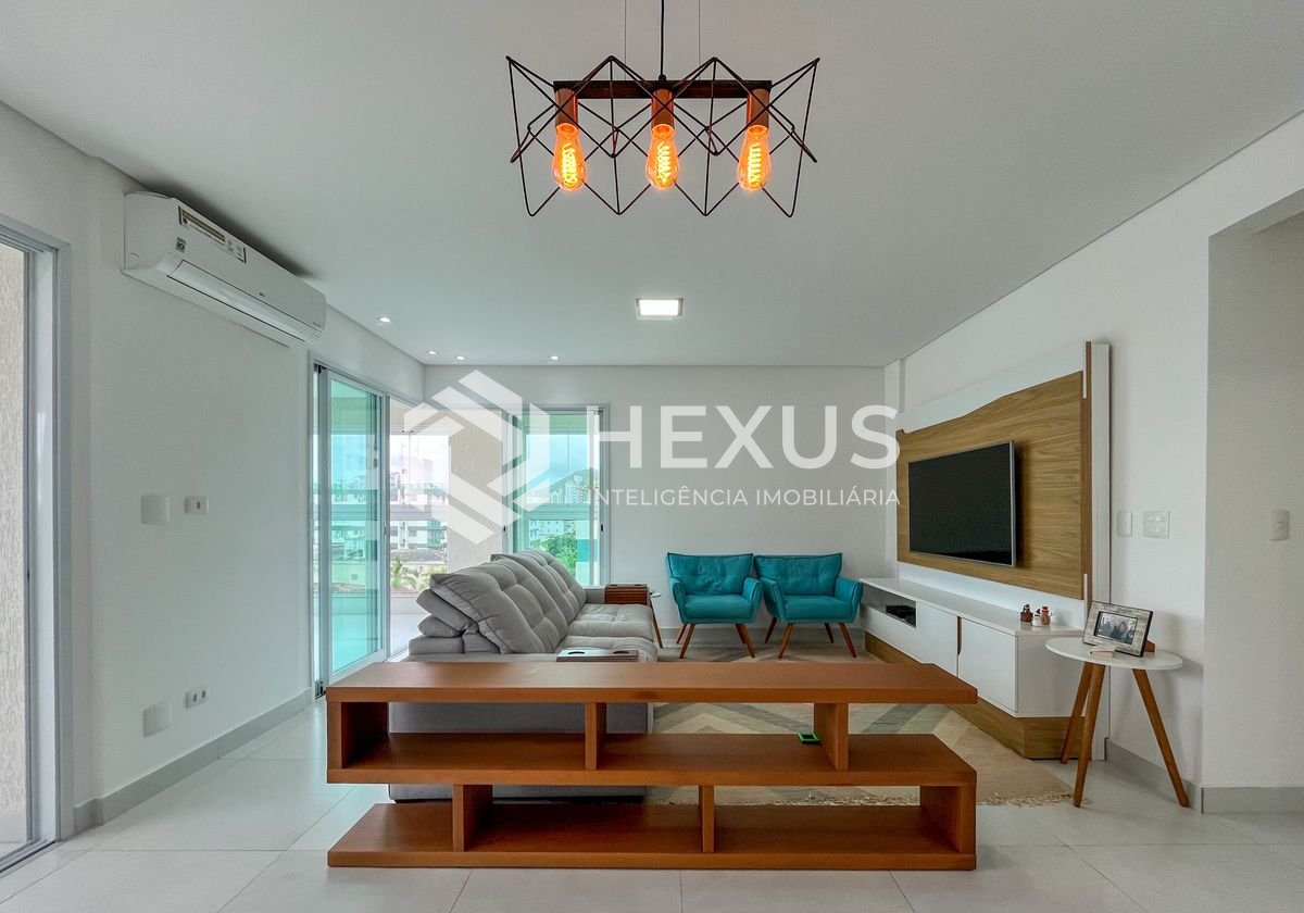 Foto 5 de Apartamento com varanda gourmet e lazer na região do Aquário na Praia da Enseada, Guaruja