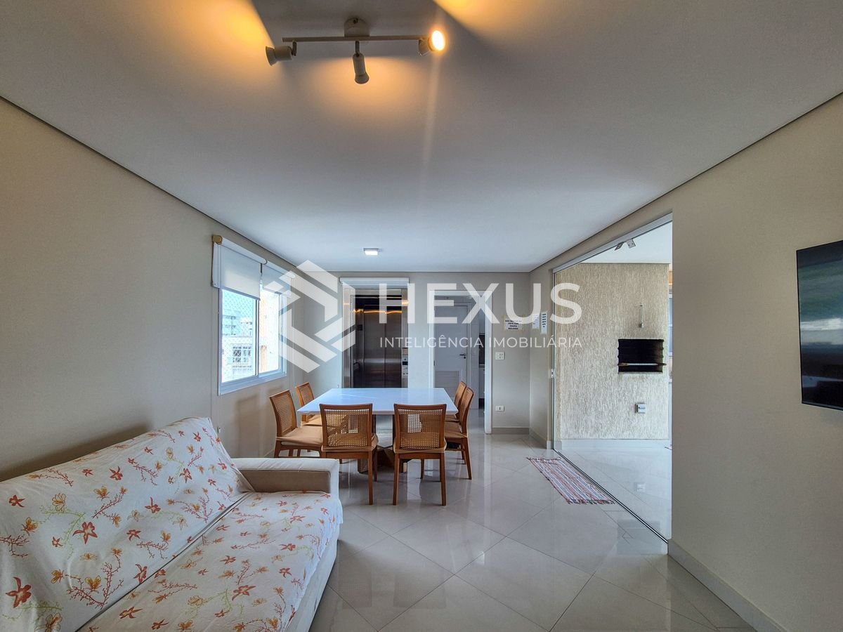 Foto 5 de Apartamento com varanda gourmet vista mar e lazer na beira mar da Praia das Pitangueiras, Guaruja