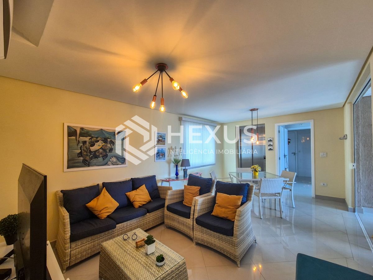 Foto 3 de Apartamento com varanda gourmet vista mar e lazer na beira mar da Praia das Pitangueiras, Guaruja