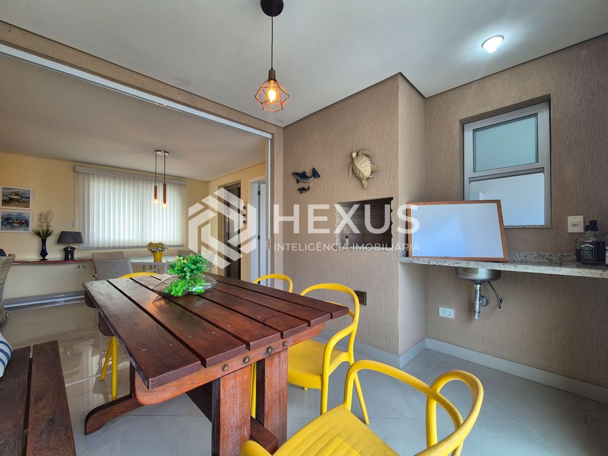 Foto 5 de Apartamento com varanda gourmet vista mar e lazer na beira mar da Praia das Pitangueiras, Guaruja