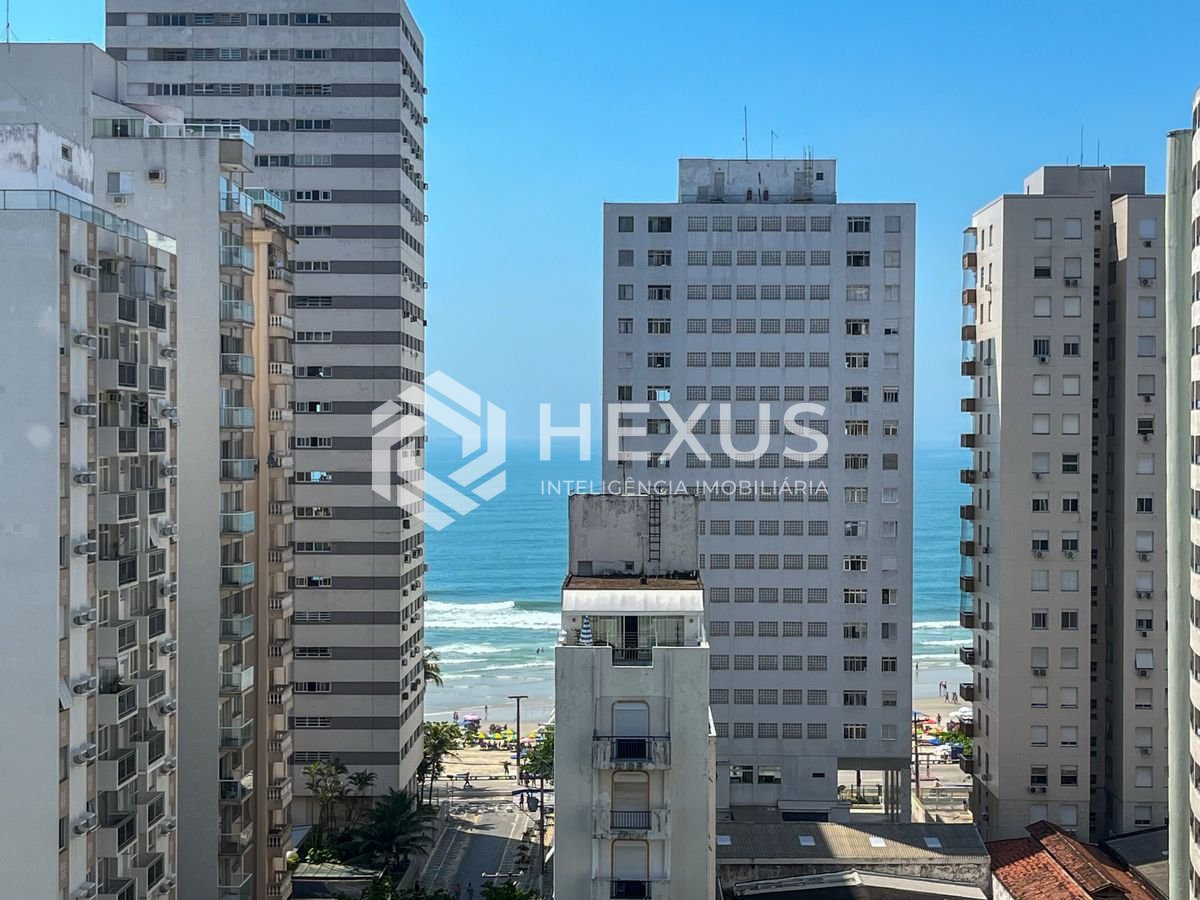Foto 2 de Apartamento com varanda vista mar e lazer na região da barra funda da Praia das Pitangueiras, Guaruja
