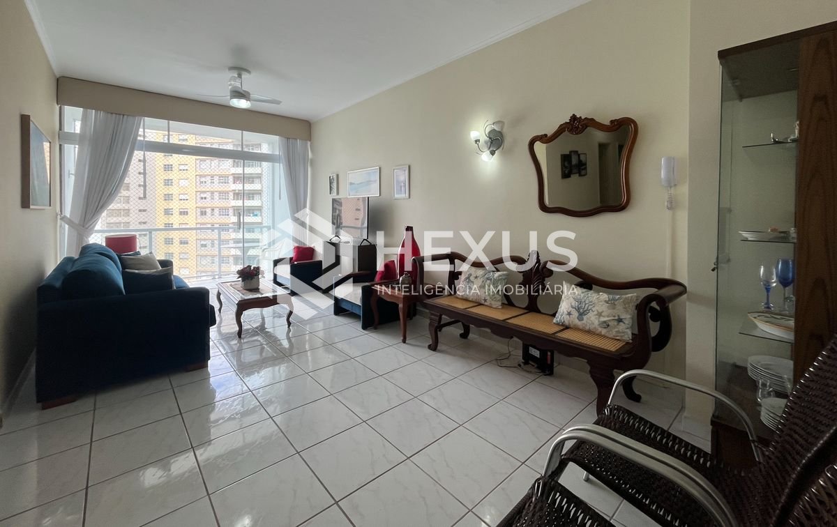 Foto 2 de Apartamento frente mar com varanda vista mar na Praia das Pitangueiras, Guaruja