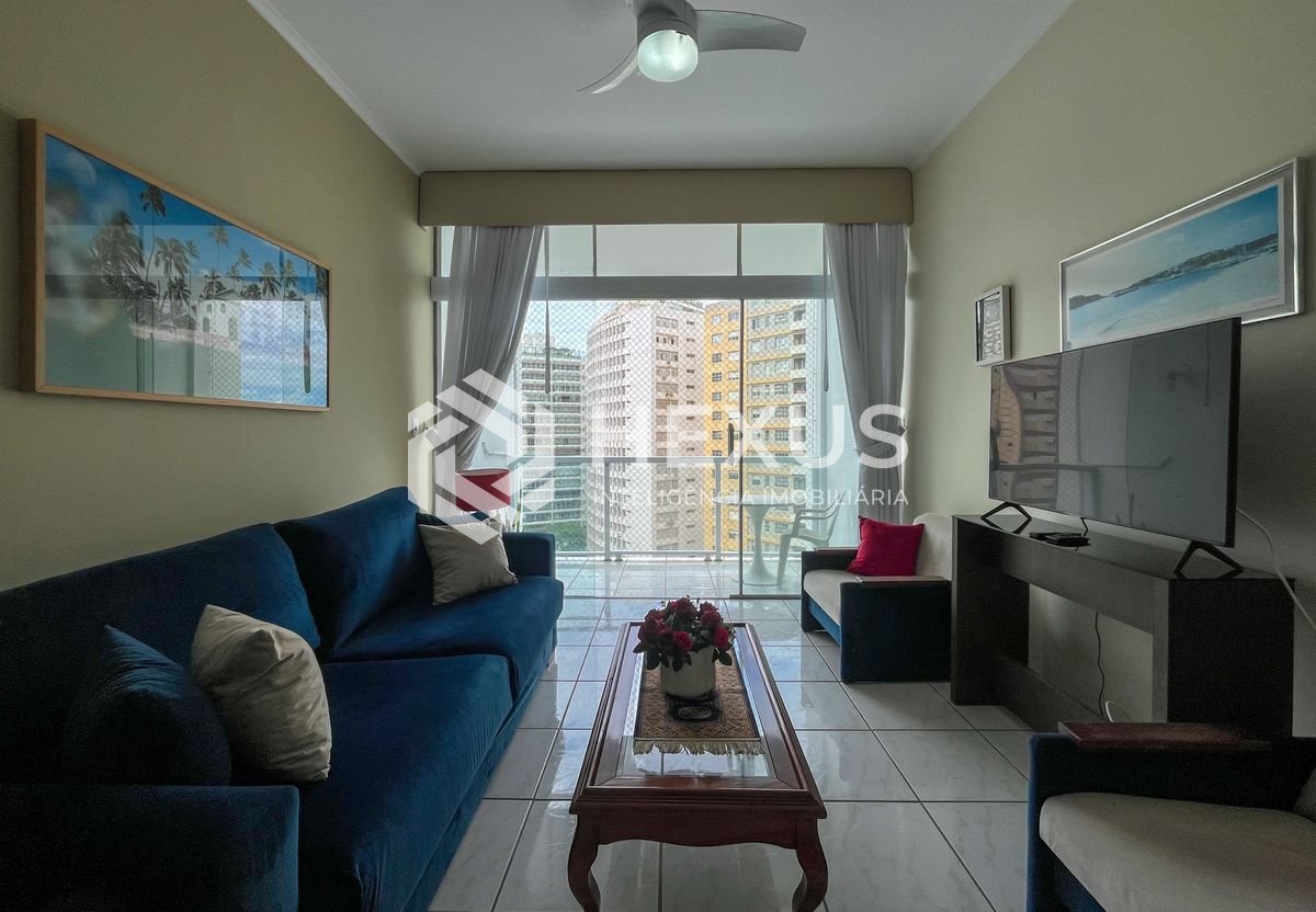 Foto 5 de Apartamento frente mar com varanda vista mar na Praia das Pitangueiras, Guaruja