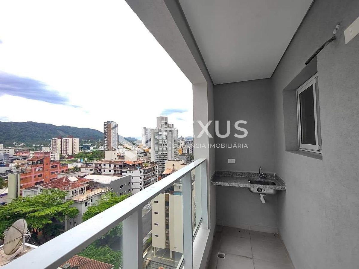 Foto 4 de Apartamento com varanda e lazer na Praia da Enseada, Guaruja