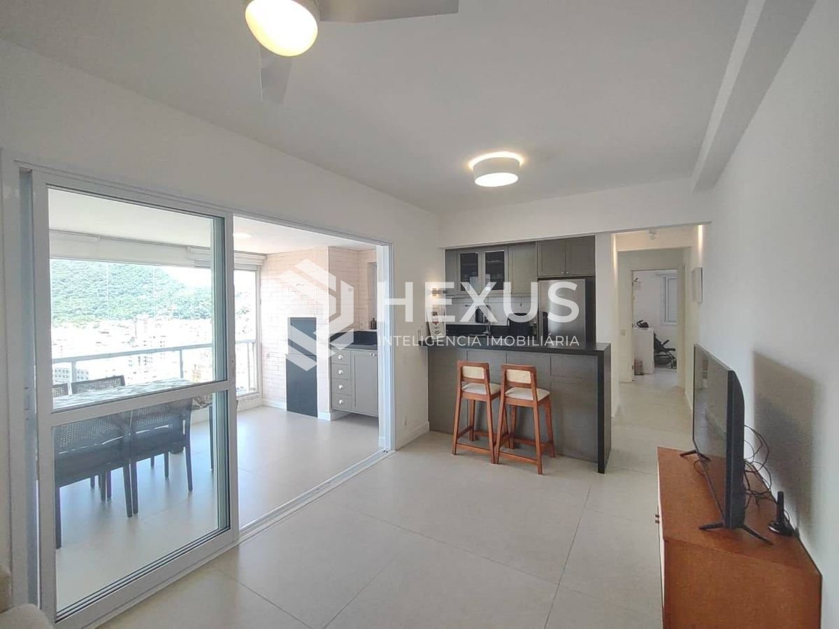 Foto 3 de Apartamento com varanda gourmet vista mar na Praia da Enseada, Guaruja