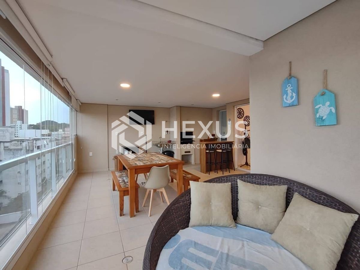 Foto 3 de Apartamento com vista mar e varanda gourmet na Praia da Enseada, Guaruja