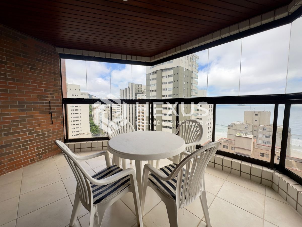 Foto 2 de Apartamento com varanda vista mar e lazer na Praia das Asturias, Guaruja