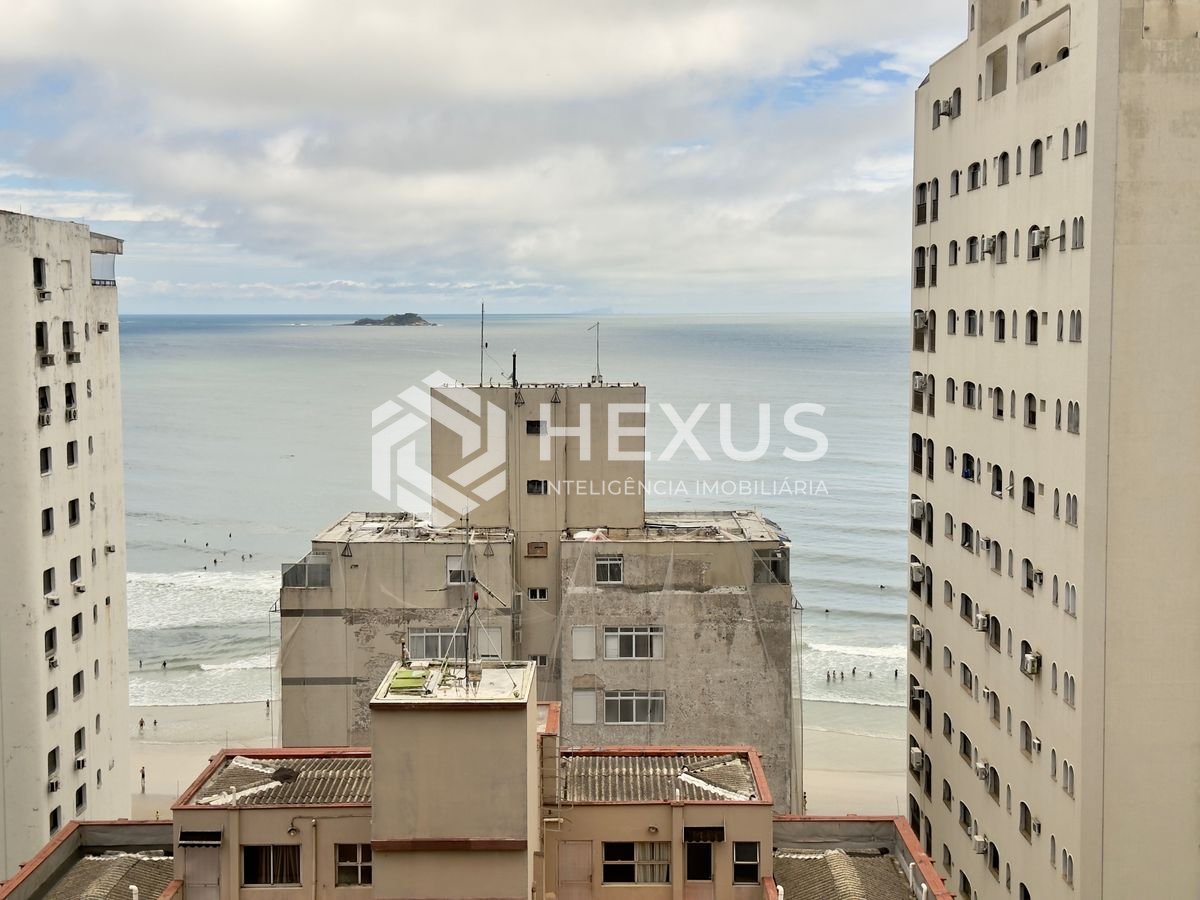 Foto 3 de Apartamento com varanda vista mar e lazer na Praia das Asturias, Guaruja