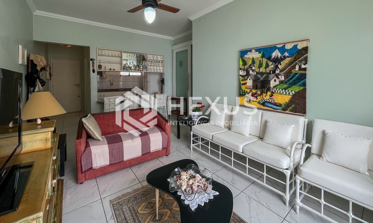 Foto 5 de Apartamento com vista mar na beira mar da Praia das Pitangueiras, Guarujá
