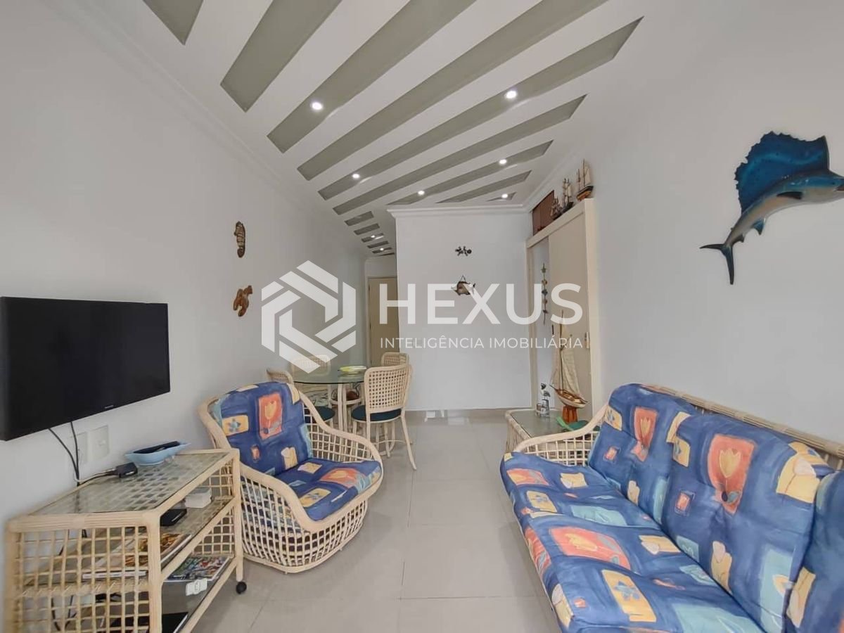 Foto 3 de Apartamento com varanda e lazer na Praia da Enseada, Guaruja