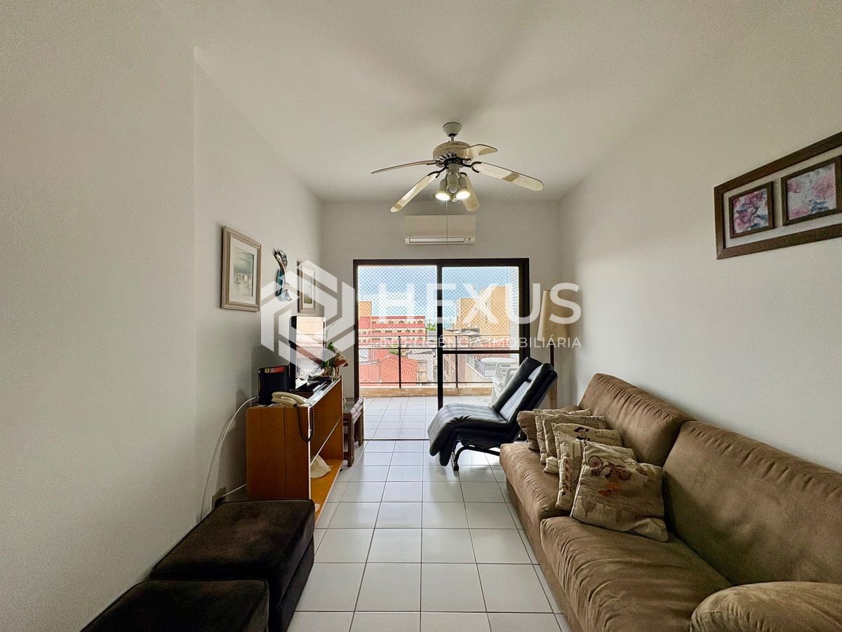 Foto 3 de Apartamento com varanda vista mar e lazer na Praia da Enseada, Guaruja