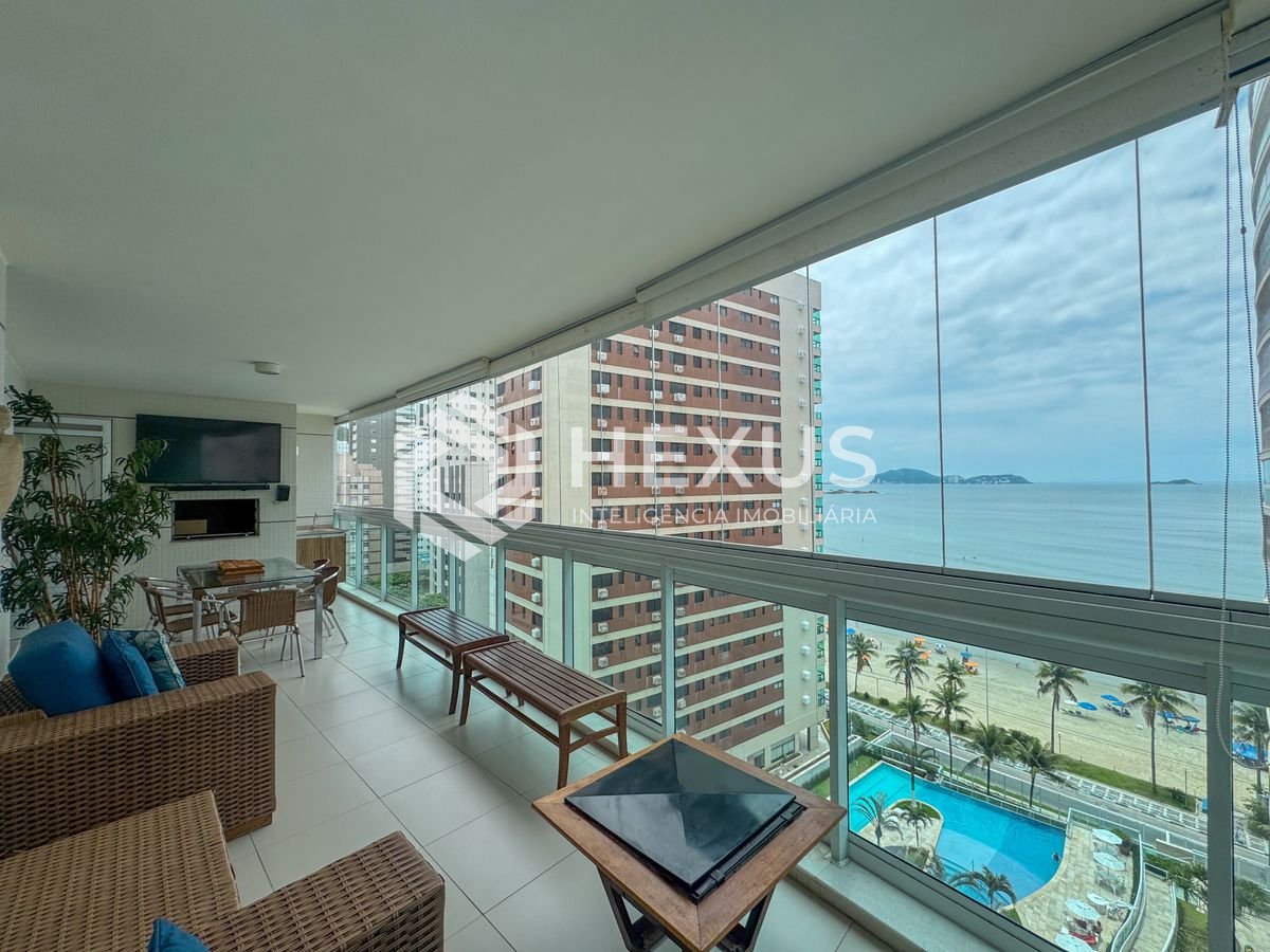 Foto 2 de Apartamento frente mar com varanda gourmet vista mar e lazer na Praia das Asturias, Guaruja