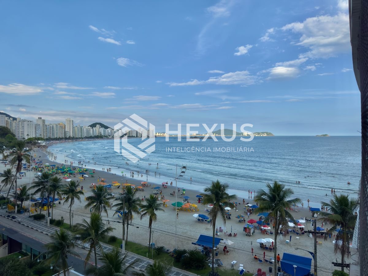 Foto 5 de Apartamento frente mar com varanda gourmet vista mar e lazer na Praia das Asturias, Guaruja