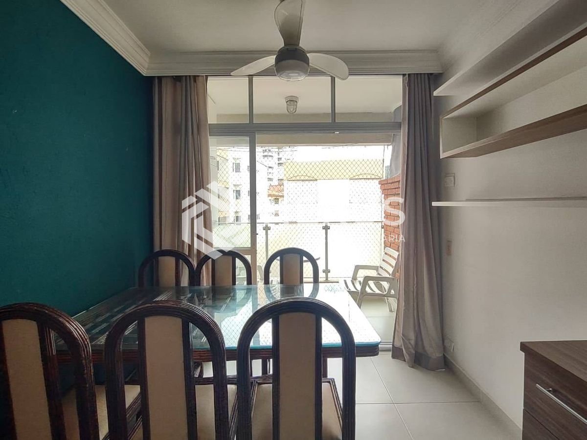 Foto 3 de Apartamento com varanda e lazer na Praia da Enseada, Guaruja