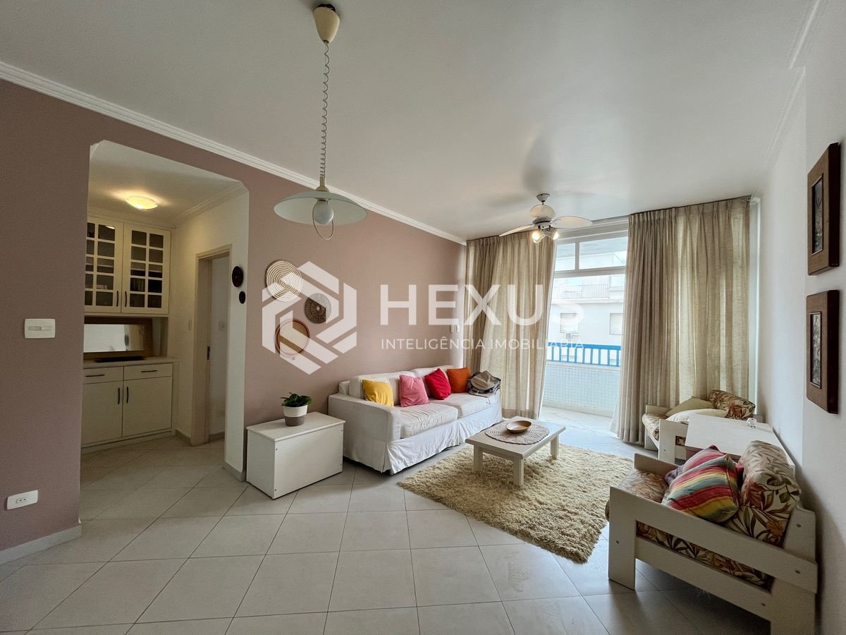 Foto 4 de Apartamento com vista mar na beira mar da Praia das Pitangueiras, Guarujá